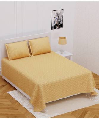 Ridan Cotton  Blend King Size  Multicoloured Printed Double Bed Sheet With Pillow Cover 1