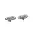 Silver Oxidized Chandbali Multicolor Bead Earrings