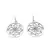 Silver Plated Round Shaped Earrings