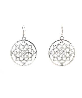 Silver Plated Round Shaped Earrings 6