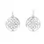 Silver Plated Round Shaped Earrings