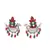 Designer Traditional Oxidized Silver Peacock Design Jhumka