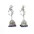 Traditional Oxidized Silver Shiva Trishul Design Jhumka Ghungroo Earrings for Women and Girls