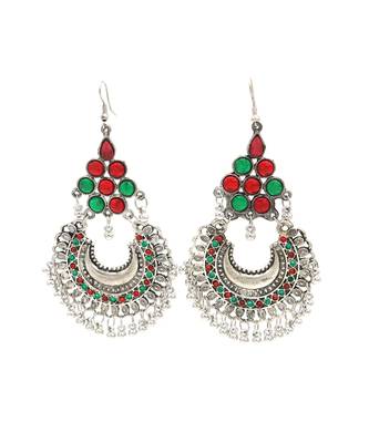 Silver Plated Chandbali Earrings 4