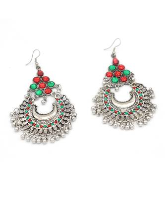 Silver Plated Chandbali Earrings 6
