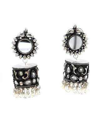 Silver Oxidized Designers Jhumki 3