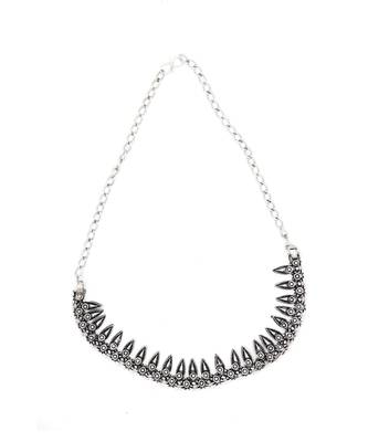 Antique German Silver Black Metal Necklace Tribal  Style Fusion Jewellery for Women 2