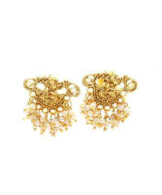 Gold Plated Temple Choker Necklace  Set For Women 6