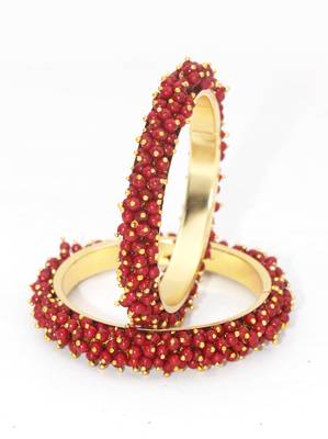Maroon bangles-and-bracelets 1