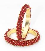 Maroon bangles-and-bracelets