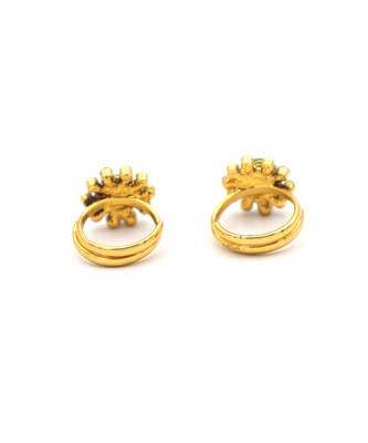 Gold Plated American Diamond Toe Ring 7