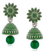 Green earrings