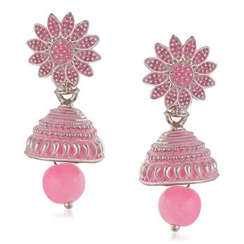 Pink earrings 1