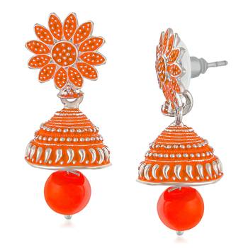 Orange earrings 3
