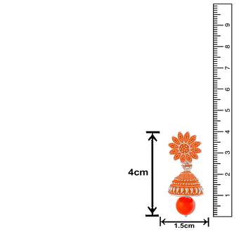 Orange earrings 4