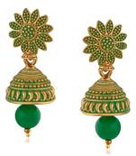 Green earrings