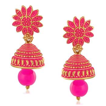 Pink earrings 1