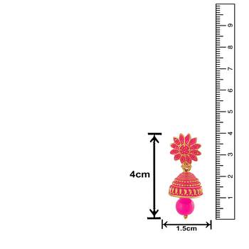 Pink earrings 4