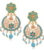 Blue crystal earrings