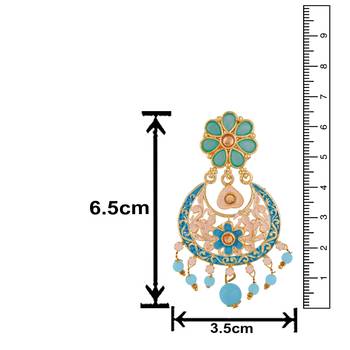 Blue crystal earrings 4