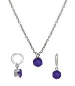 Blue crystal necklaces