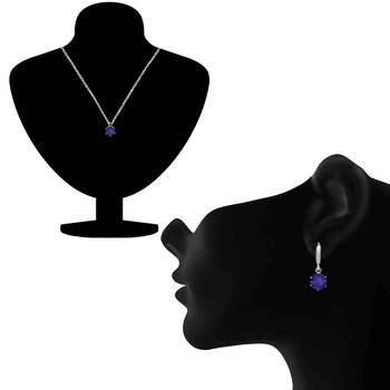Blue crystal necklaces 2
