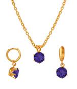 Blue crystal necklaces