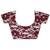 Maroon plain Russel net saree