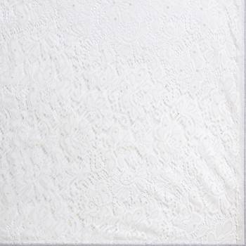 White plain Russel net saree 4