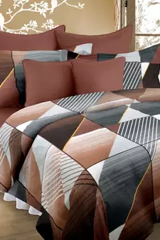 Nirwana Decor Aura bedsheets for Double Bed , Cotton Double bedsheet with 2 Pillow Covers . 90X100 Inches