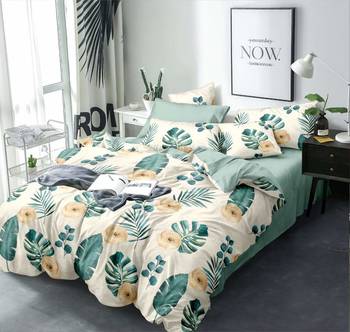 Nirwana Decor Veda bedsheets for double bed , polycotton double bedsheet with 2 pillow covers 1