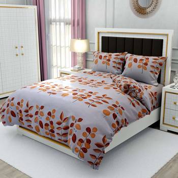 Nirwana Decor Veda bedsheets for double bed , polycotton double bedsheet with 2 pillow covers 1