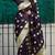   dark purple woven banarasi silk saree with blouse