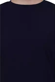 Casual A-line abaya with bell sleeves- Navy Blue