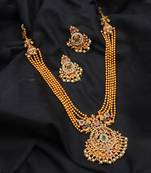 Antique Gold Necklace Set For Women
