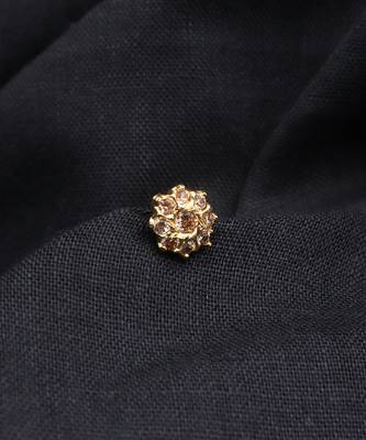 Gold Plated Stone Studded Nose Ring 2