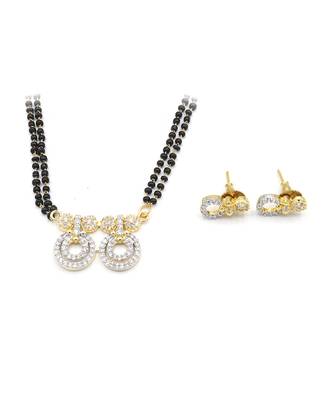 America Diamond Pendant Mangalsutra 4