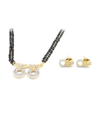 America Diamond Pendant Mangalsutra 5