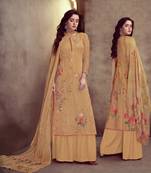orange viscose  wedding-salwar-kameez Palazzo party-wear-salwar-kameez