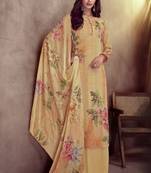 yellow viscose  wedding-salwar-kameez Palazzo party-wear-salwar-kameez
