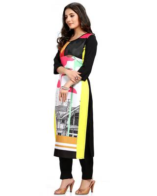 White printed crepe ethnic-kurtis 5