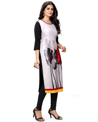 Grey printed crepe ethnic-kurtis 5