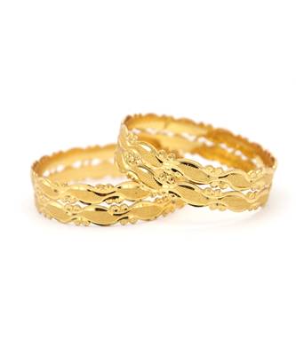Gold Plated Bangles Set Of 4 4