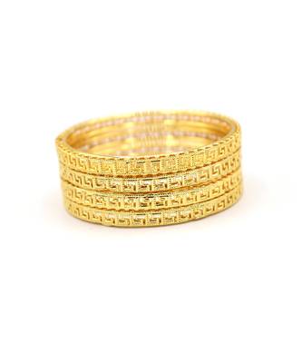 Gold Plated Designer Bangles Set Of 2 3