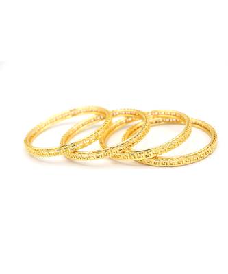 Gold Plated Designer Bangles Set Of 2 6