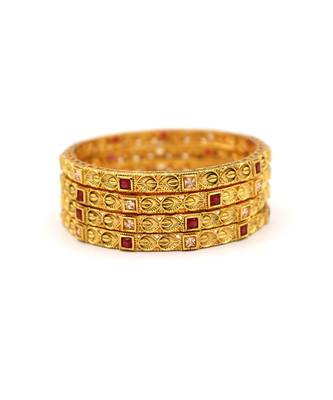 Gold studded jewellery bangles-and-bracelets 5