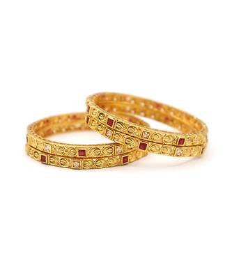 Gold studded jewellery bangles-and-bracelets 6