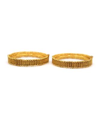 Gold Plated Designer Bangle Set of 2 6