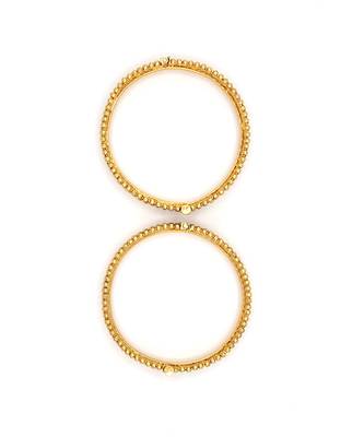 Gold Plated Designer Bangle Set of 2 9