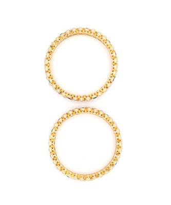 Multicolour Beaded Bangles Set Of 4 10